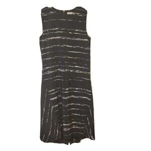 Vince 100 % Silk Black And White Size 4 Lining Women Dress
